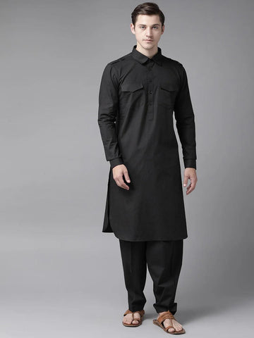 FM - Z Black PATHANI SUIT - Fabmade