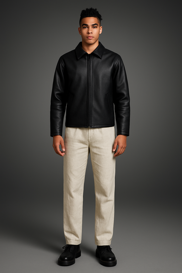 Midnight Luxe Leather Jacket for Men
