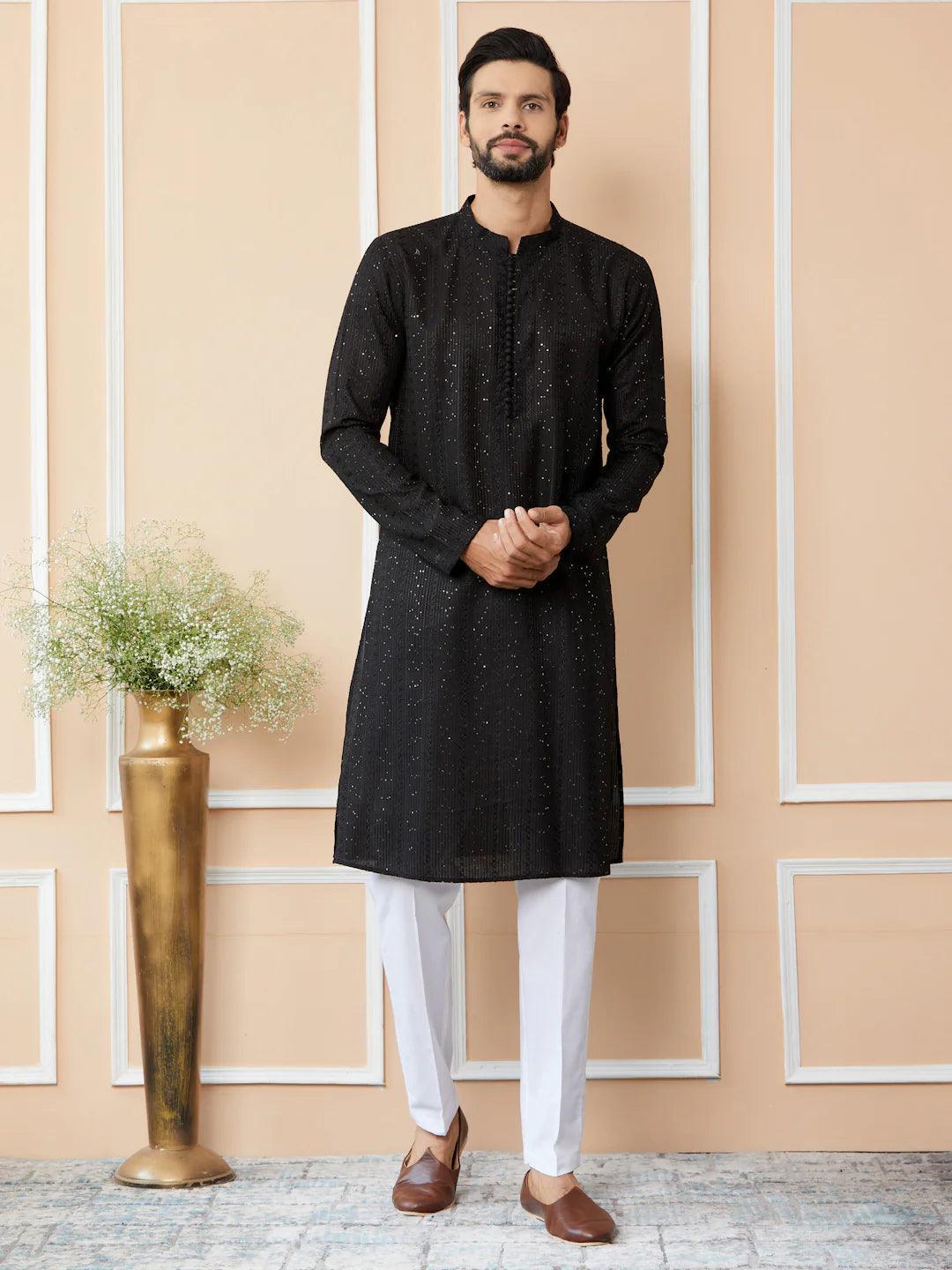 Green Chanderi Silk Kurta - Fabmade
