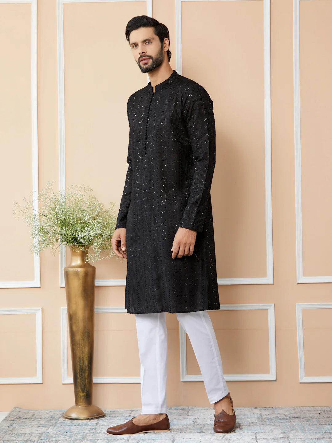 Green Chanderi Silk Kurta - Fabmade
