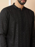 Green Chanderi Silk Kurta - Fabmade