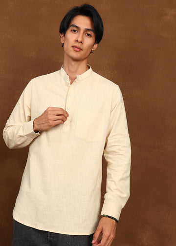 Fabmade Dune Linen Kurta
