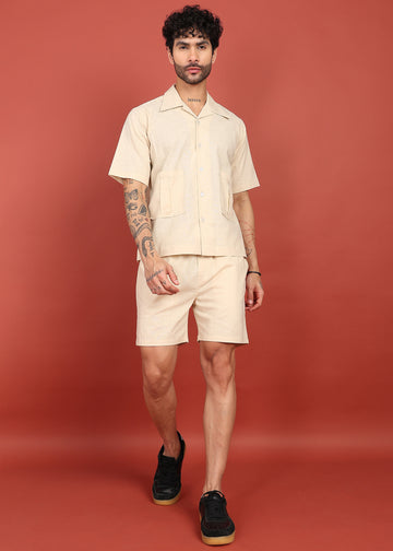 The Life Co2.  Cotton Linen Relaxed Shirt & Shorts
