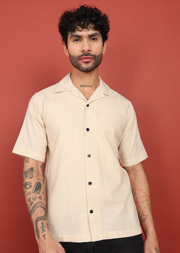 Ivory Bloom Back-Print Shirt