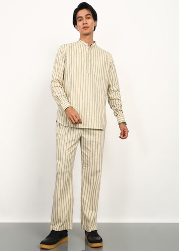 Fabmade Sandline Stripe Linen Set