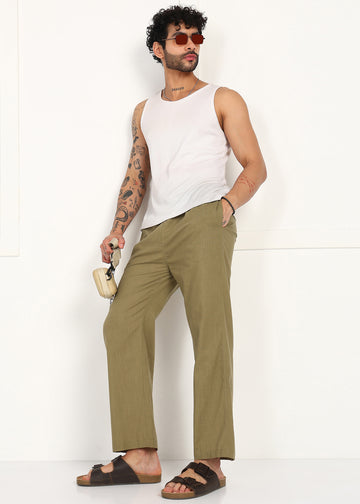 Fabmade Olive Root Linen Pyjama