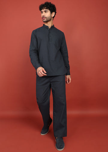 Onyx Noir Short Kurta Co-Ord Set