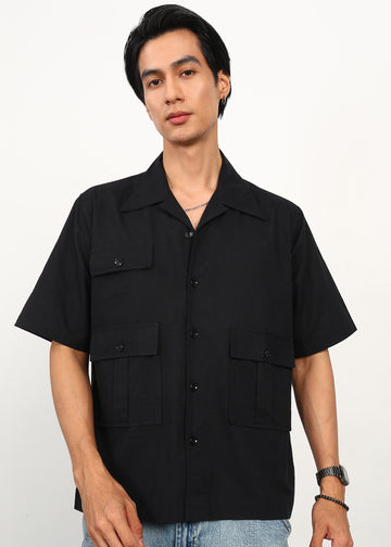 3 Pocket Black Shirt