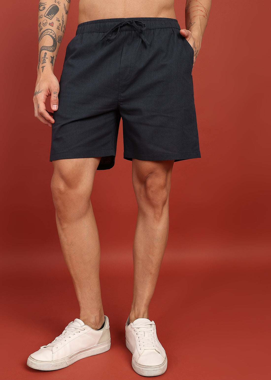 Midnight Black Tailored Shorts