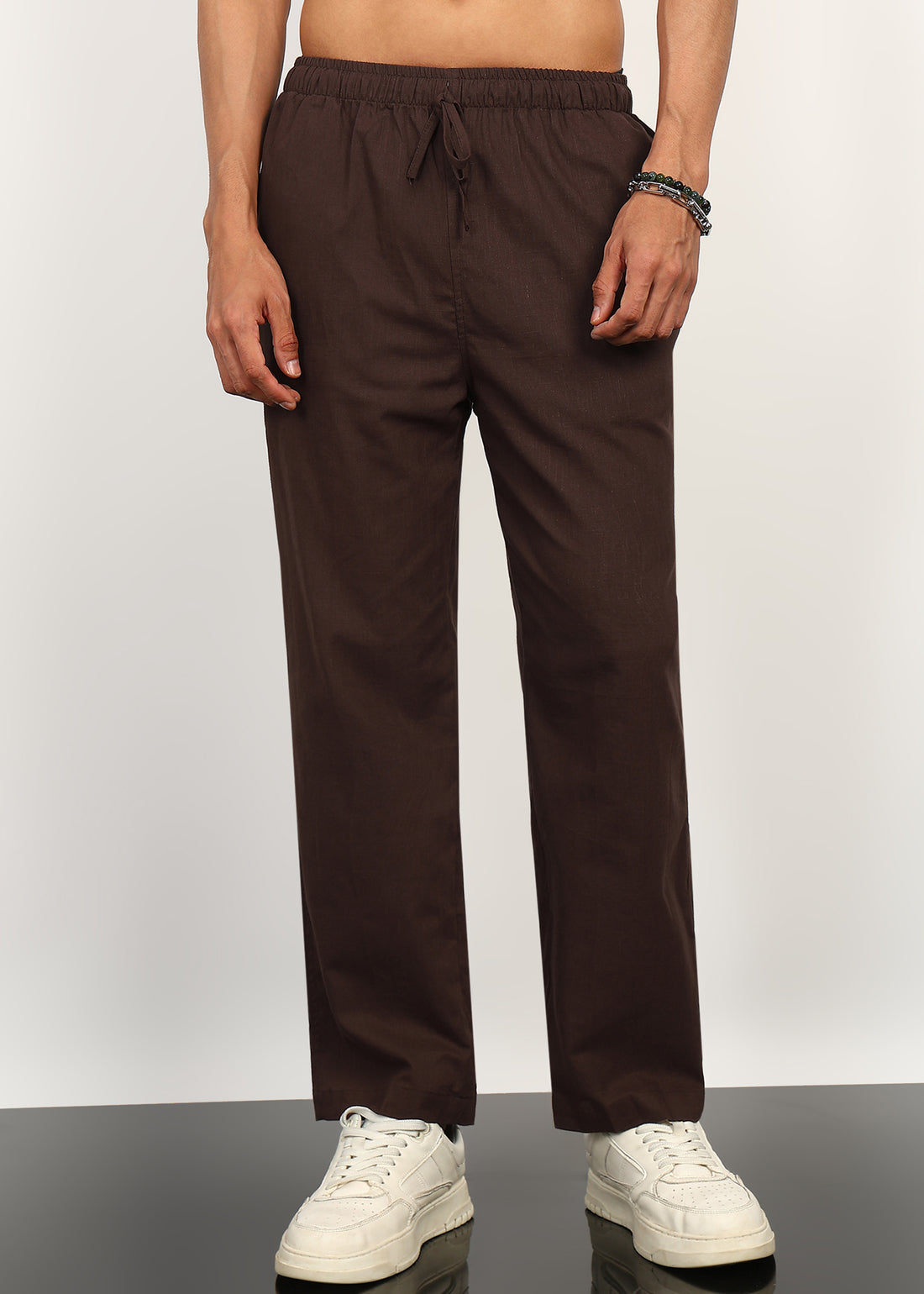 Fabmade Cocoa Drift Linen Trousers
