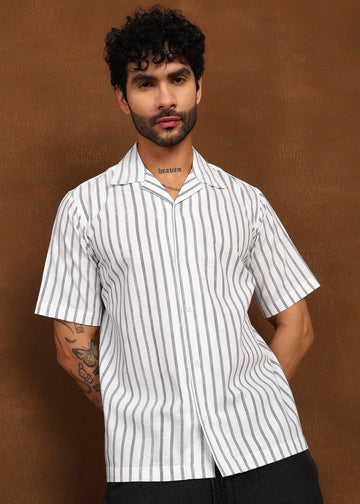 Fabmade Linear Drift Linen Shirt