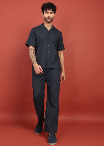 Midnight Ease Shirt & Trouser Co-Ord Set