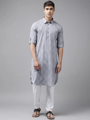 Pure Cotton Pathani Kurta Pyjama for the Modern Man (Copy) - Fabmade