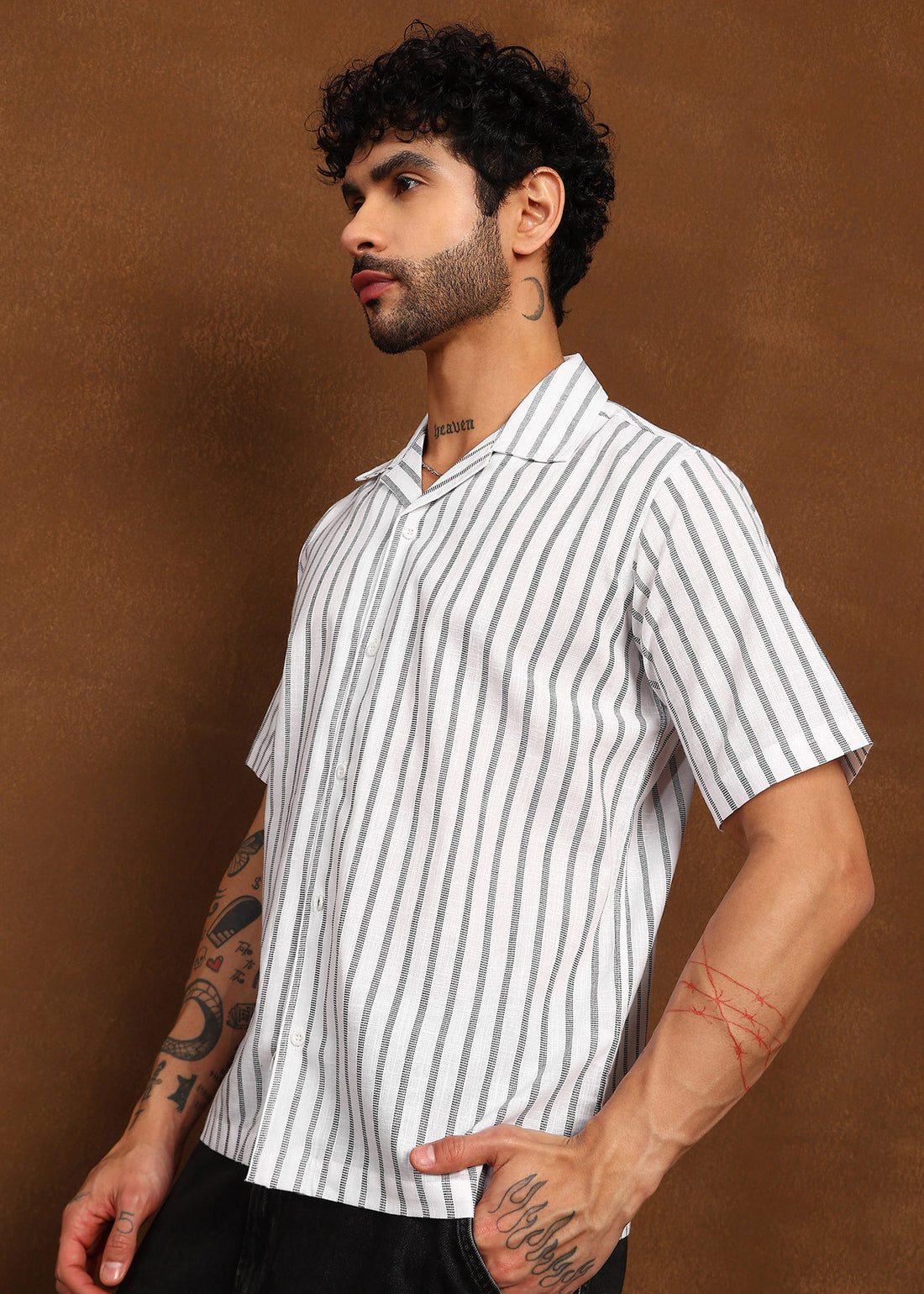 Fabmade Linear Drift Linen Shirt