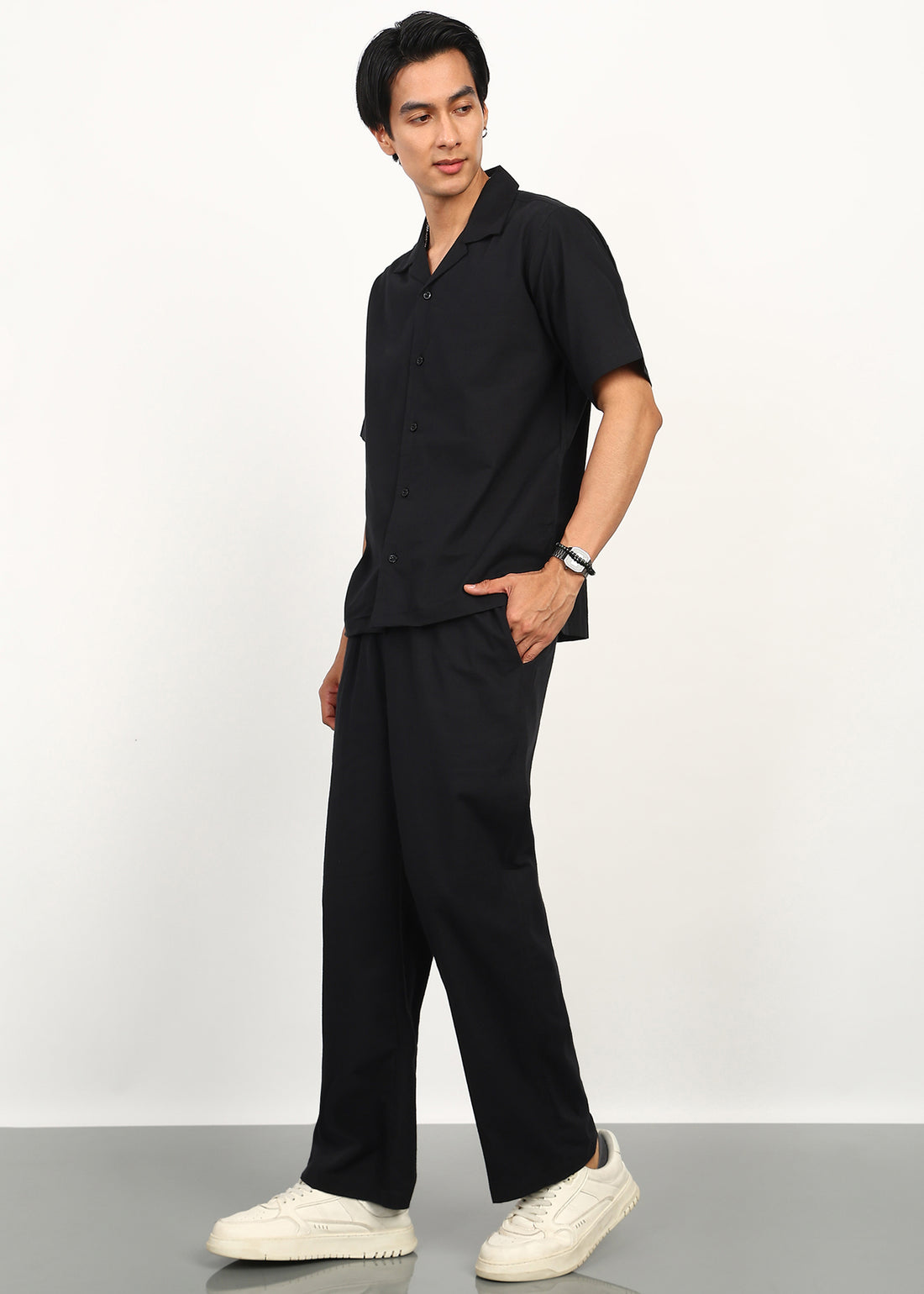 Fabmade Midnight Black Linen Co-Ord