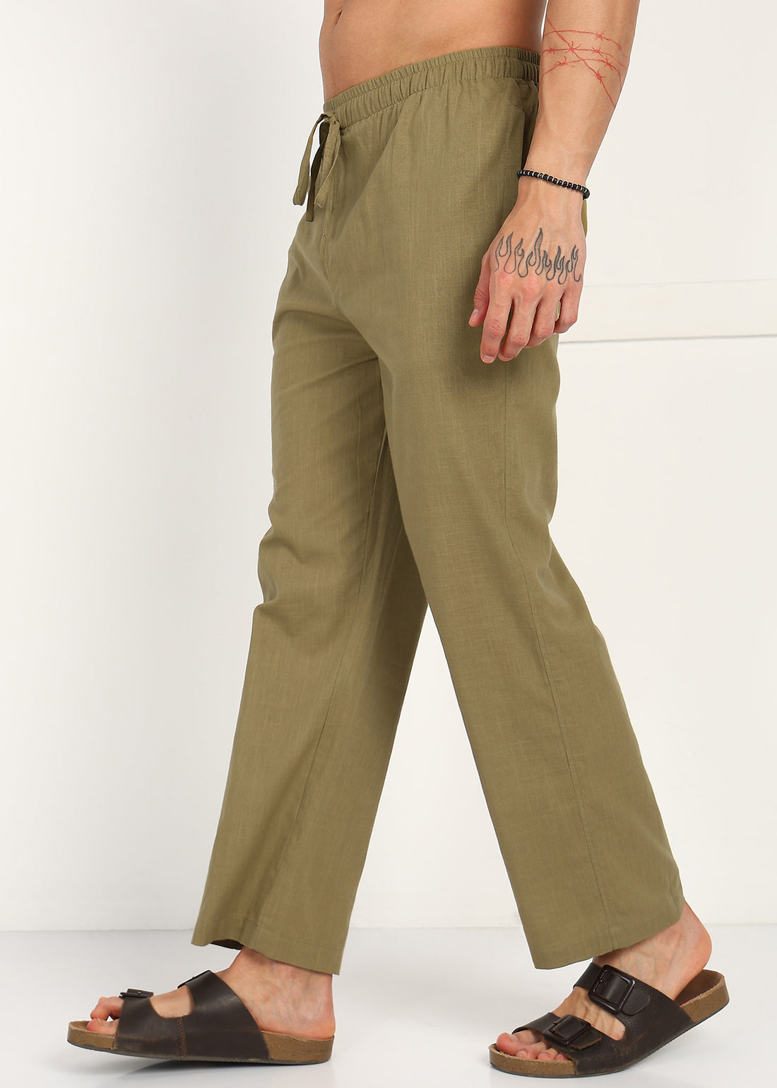 Fabmade Olive Root Linen Pyjama