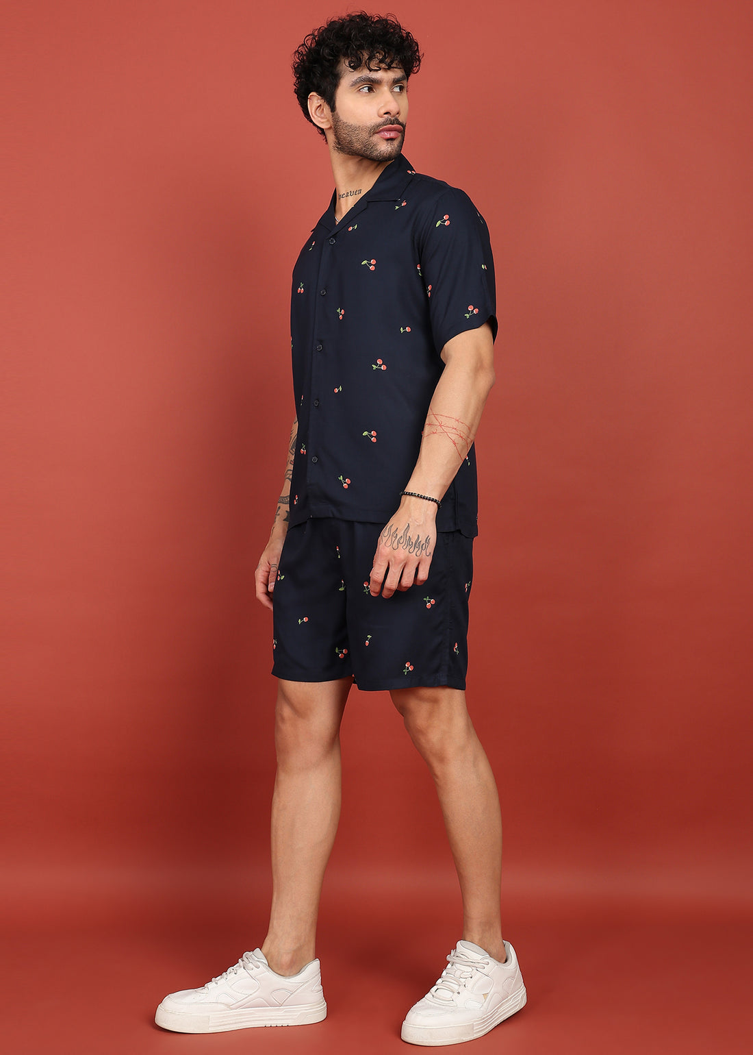 Midnight Cherry Printed Co-Ord Set