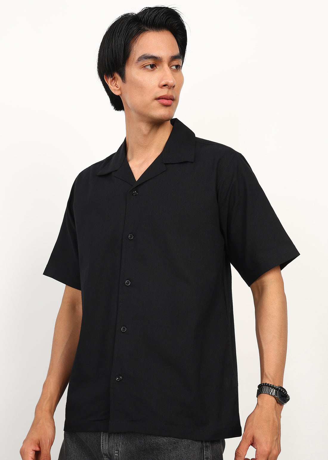 Fabmade Noir Linen Shirt