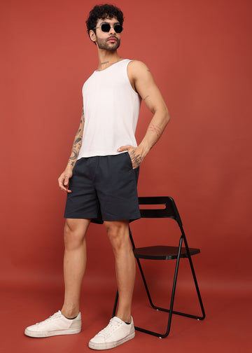 Midnight Black Tailored Shorts