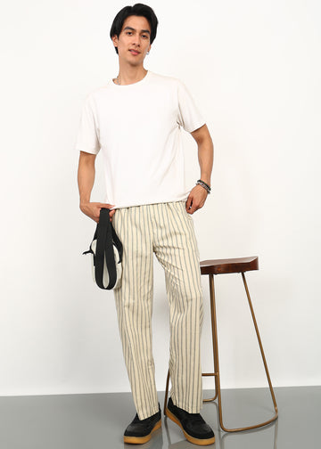 Fabmade Sandline Stripe Linen Trousers