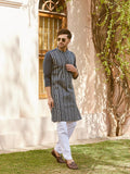 Gota Strips and Sequins Embroidered Pure Cotton Straight Kurta - Fabmade