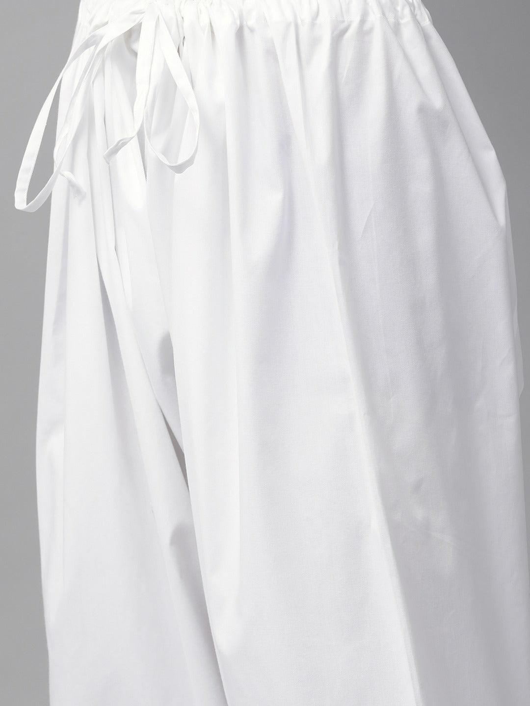 FM - White Pathani  Suit - Fabmade