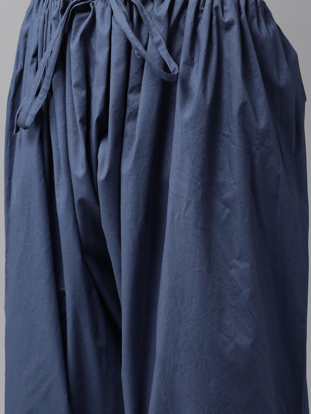 FM -  Navy Blue PATHANI SUIT - Fabmade