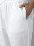 FM-Men Peach Cotton Linen kurta Pyjama - Fabmade