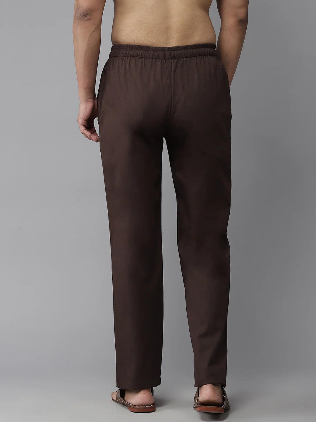 Elevate Your Loungewear Game with the Stylish Black & Brown Pyjama Combo - Fabmade