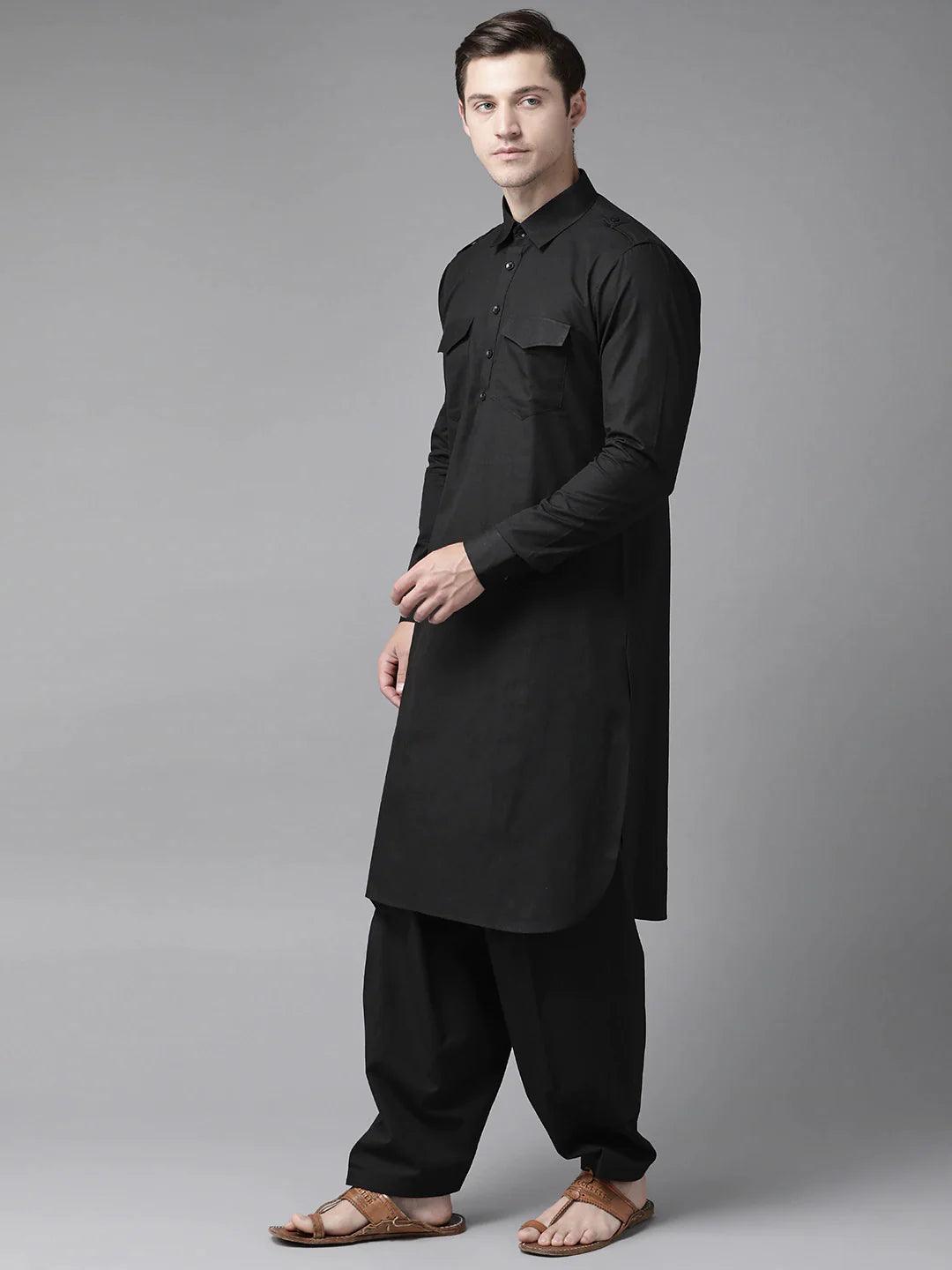 FM - Z Black PATHANI SUIT - Fabmade