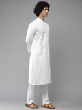 Elegant Chikankari Embroidered Straight Kurta - Fabmade