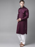 FM -  Men Purple Pathani Kurta with Salwar - Fabmade