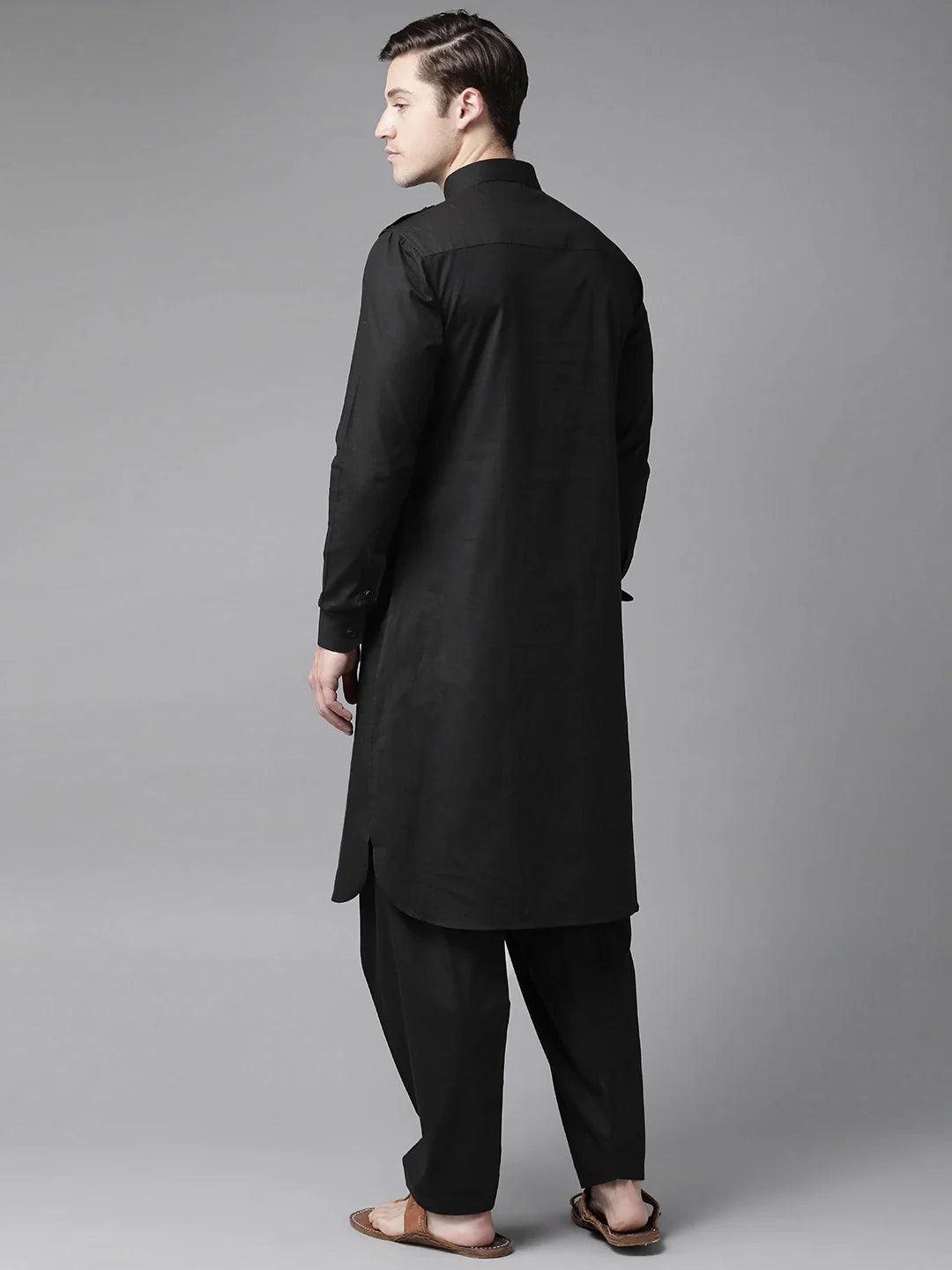 FM - Z Black PATHANI SUIT - Fabmade