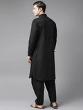 FM -  Men Black Pathani Suits - Fabmade