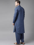 FM -  Navy Blue PATHANI SUIT - Fabmade