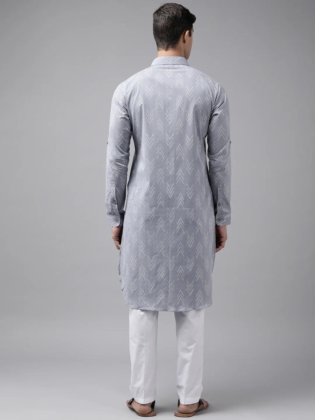 Pure Cotton Pathani Kurta Pyjama for the Modern Man (Copy) - Fabmade