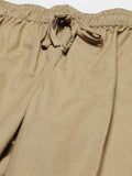Men's Khaki Cotton Linen  Pyjama - Fabmade