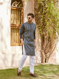 Gota Strips and Sequins Embroidered Pure Cotton Straight Kurta - Fabmade
