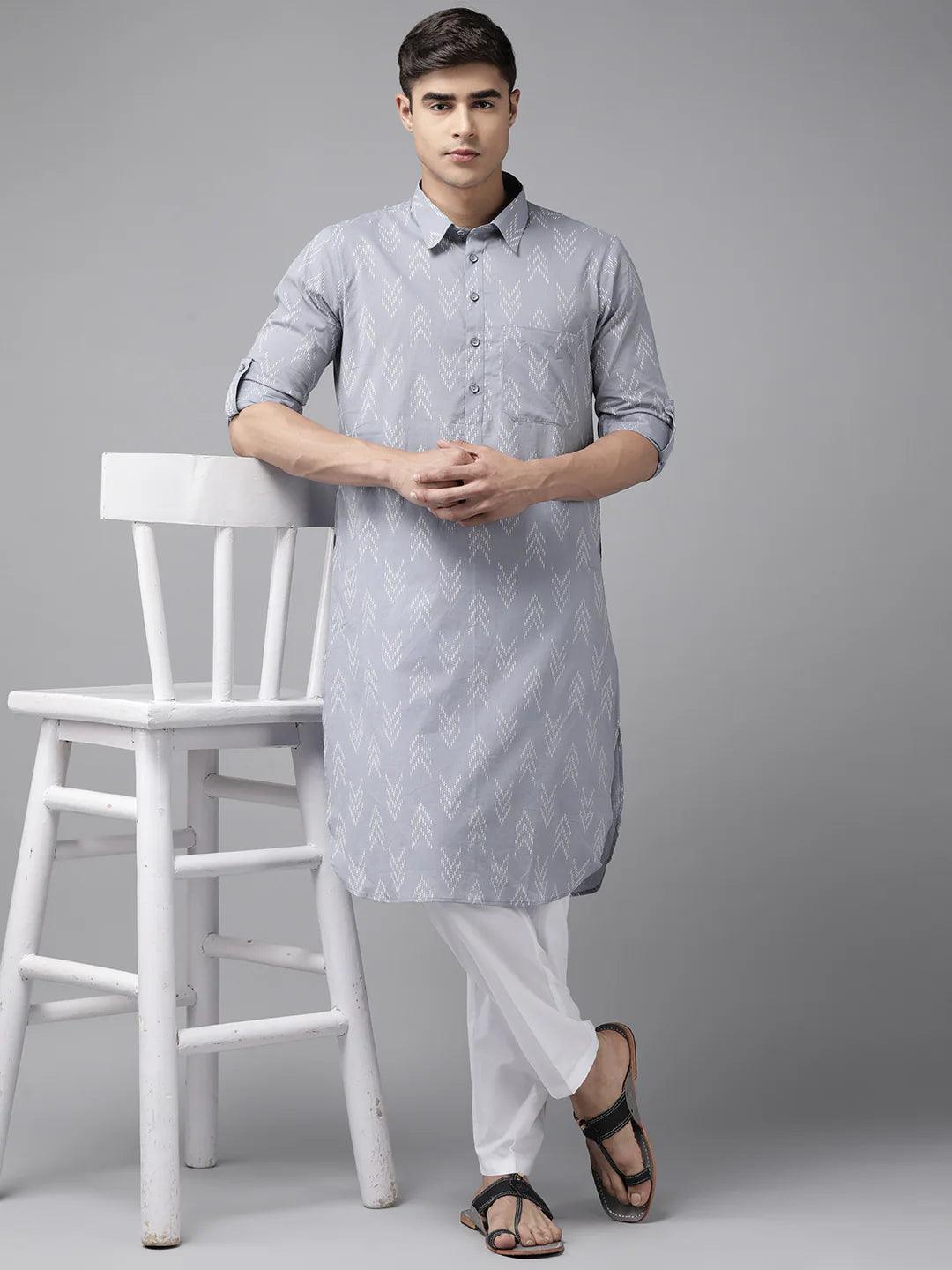 Pure Cotton Pathani Kurta Pyjama for the Modern Man (Copy) - Fabmade