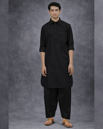 FM -  Men Black Pathani Suits
