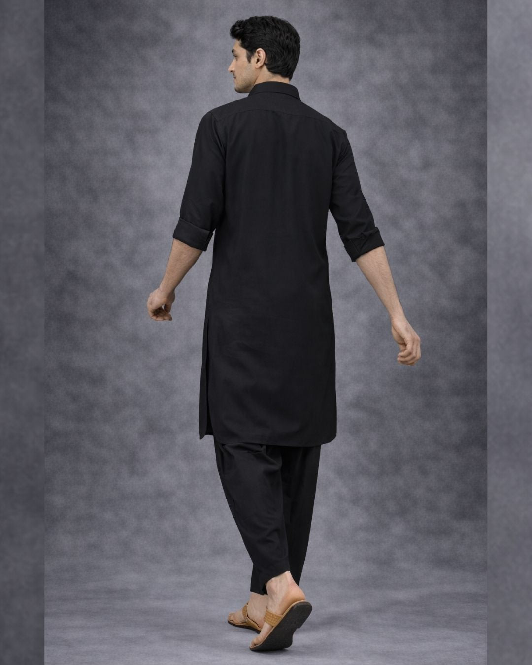 FM -  Men Black Pathani Suits