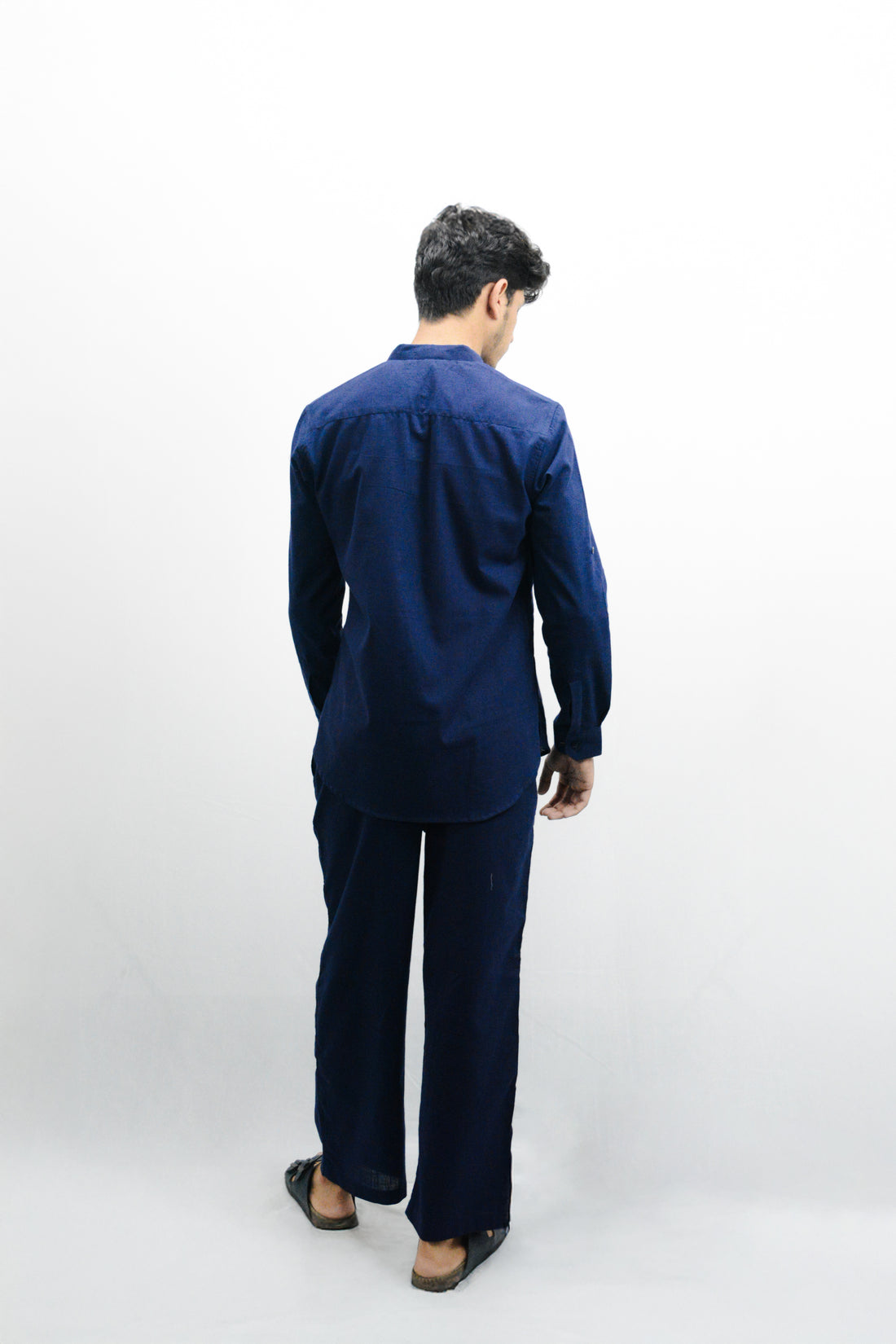 Linen Co-ord Set – Navy Blue