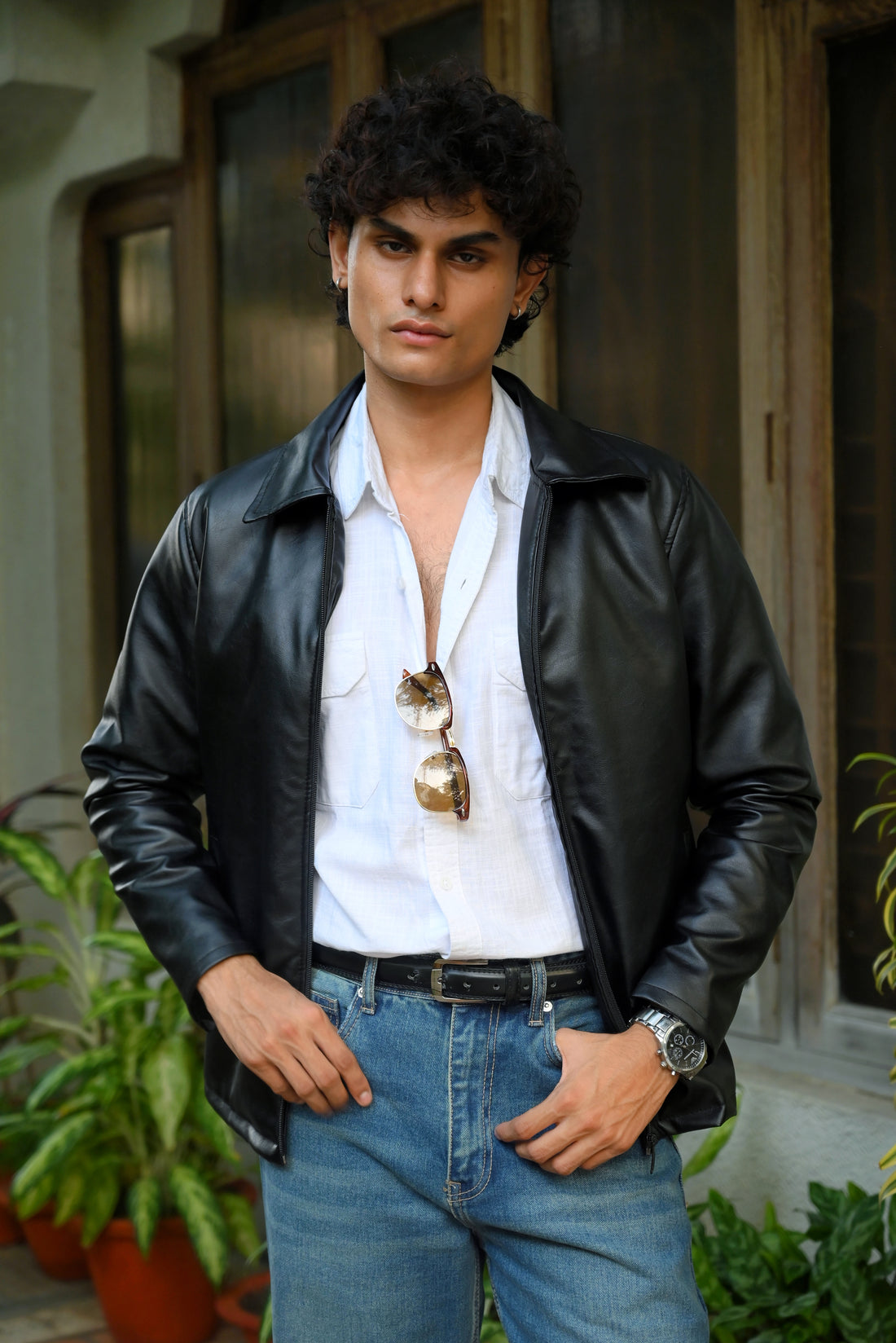 Midnight Luxe Leather Jacket for Men 2