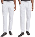 Men's White Cotton Pyjama Combo - Fabmade