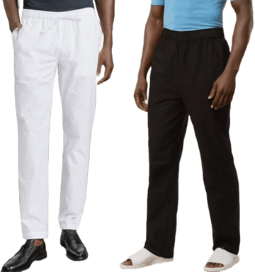 Elevate Your Loungewear Game with the Stylish  White & Black Pyjama Combo - Fabmade