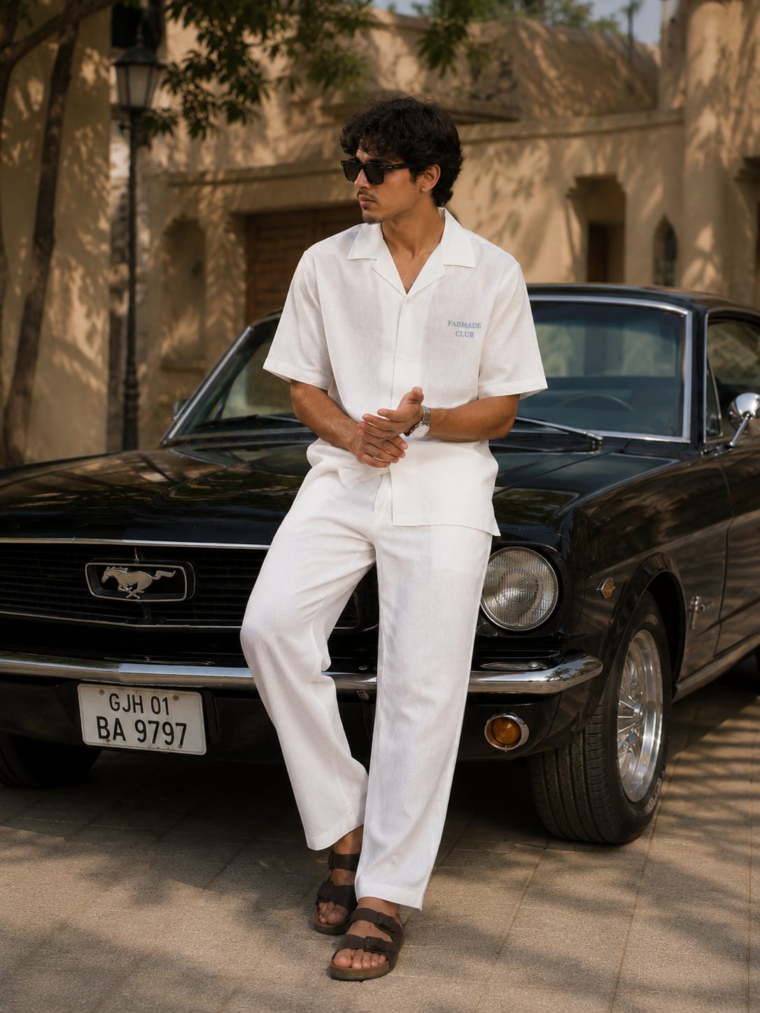 Pure White GT 500 Linen Shirt & Trouser Co-ord Set